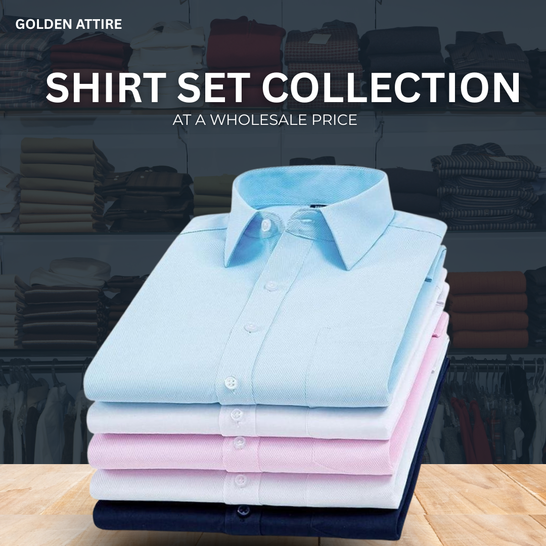 Golden Attire Men Shirt – New Collection (Combo of 4)