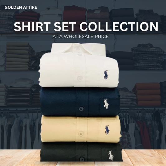 Golden Attire Men Shirt – Urban Gentleman Collection (Combo of 4)