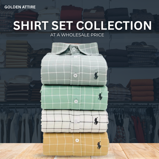 Golden Attire Men Shirt – Boardroom Collection (Combo of 4)