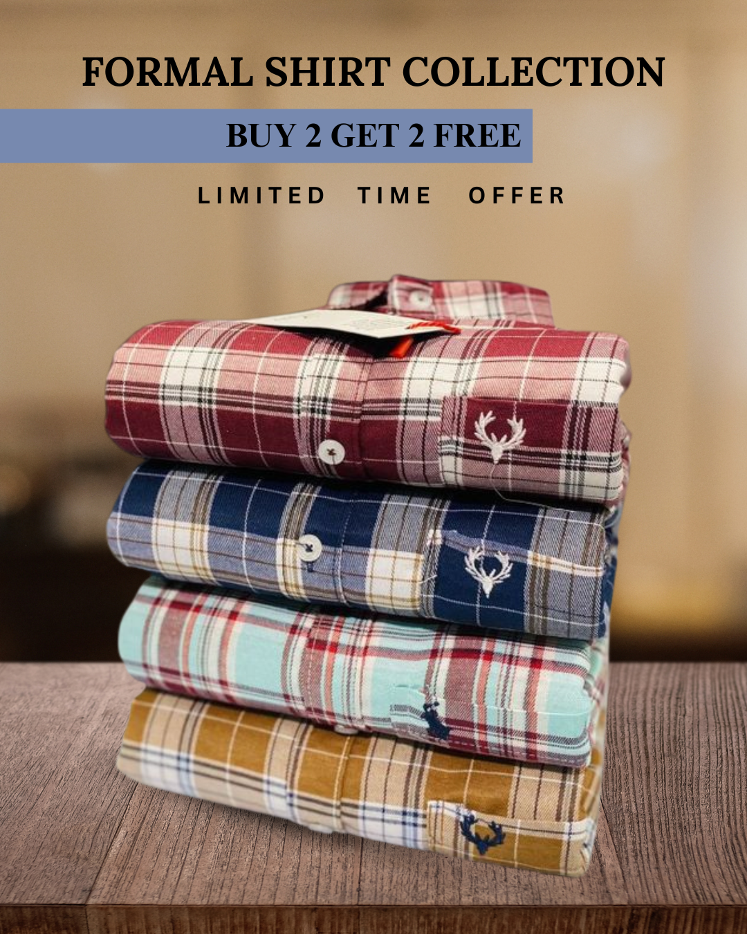 Branded Everyday Formal Shirt Collection | BUY 2 GET 2 FREE