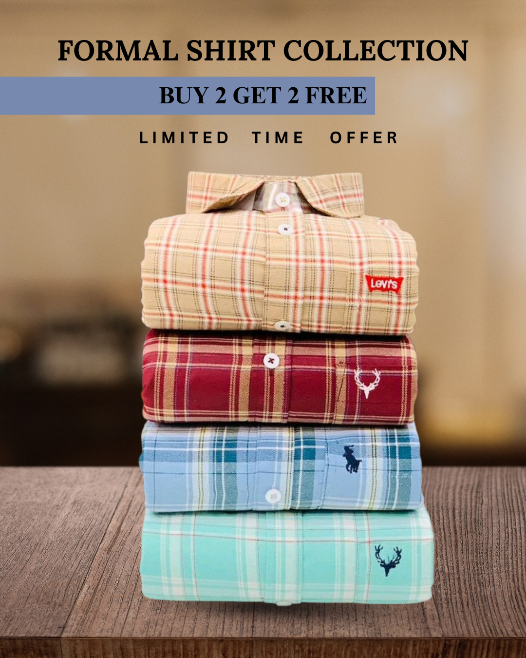 Branded Everyday Formal Shirt Collection | BUY 2 GET 2 FREE