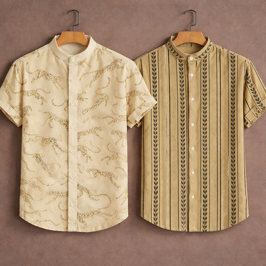 Men’s Premium Designer Shirt – Pack of 2