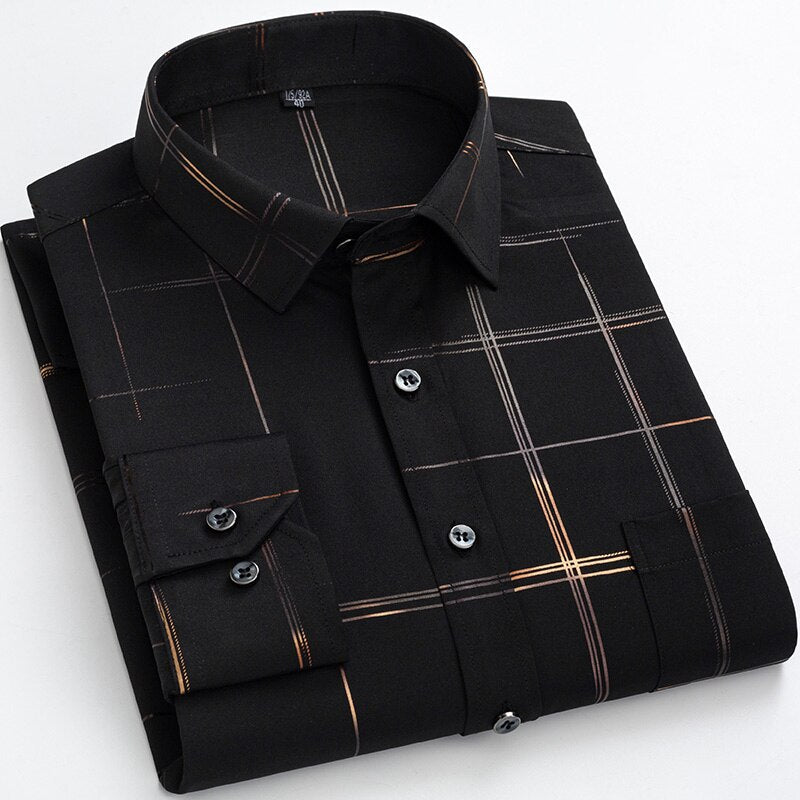 Combo of 4 Stylish Premium Checked & Plain Cotton Casual Shirts,Full Sleeve