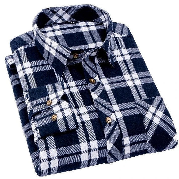 Combo of 4 Stylish Premium Checked & Plain Cotton Casual Shirts,Full Sleeve