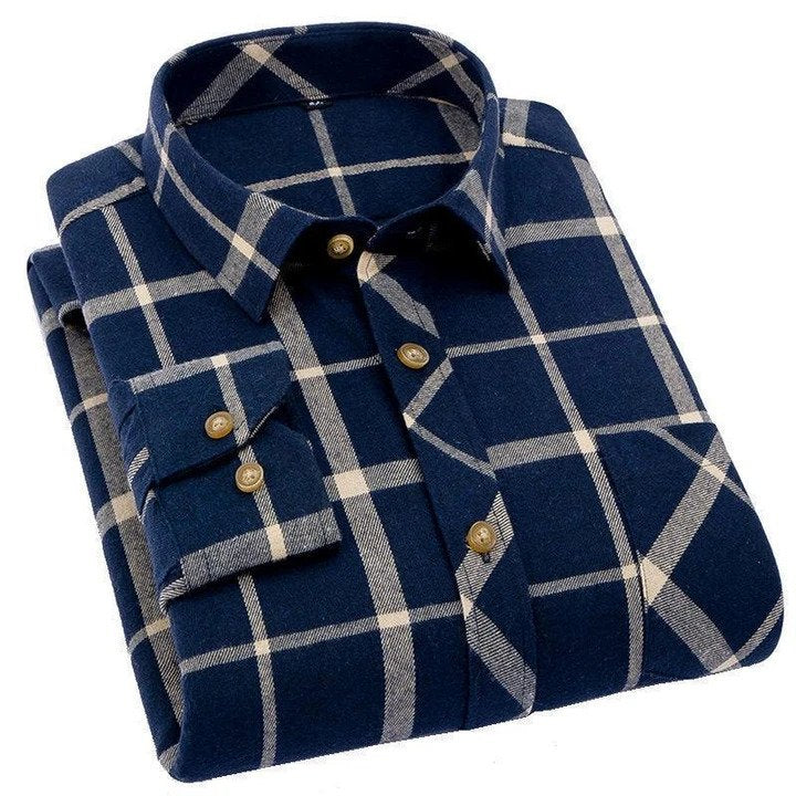 Combo of 4 Stylish Premium Checked & Plain Cotton Casual Shirts,Full Sleeve